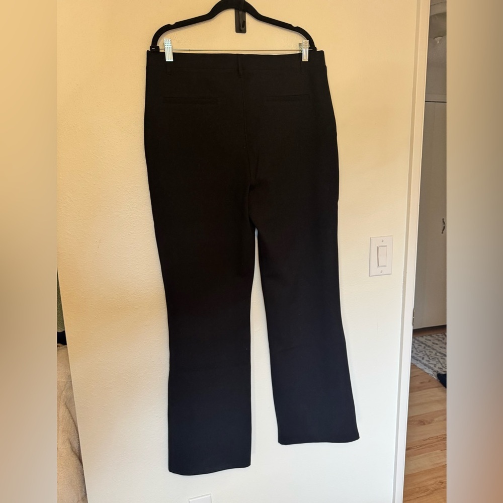 NEW Quince Ultra Stretch Ponte Bootcut Pants Black Size XL Professional NWT - Picture 8 of 11